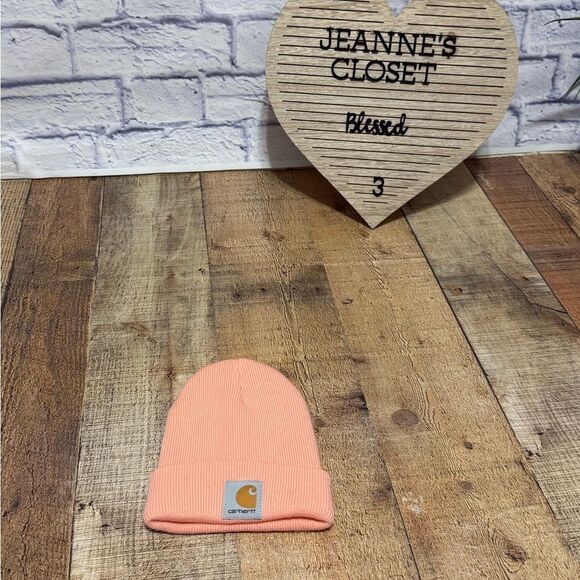 Carhartt Youth Kids Unisex Toddler Knit Beanie Watch Hat  Logo
Peach pink color - Picture 1 of 4